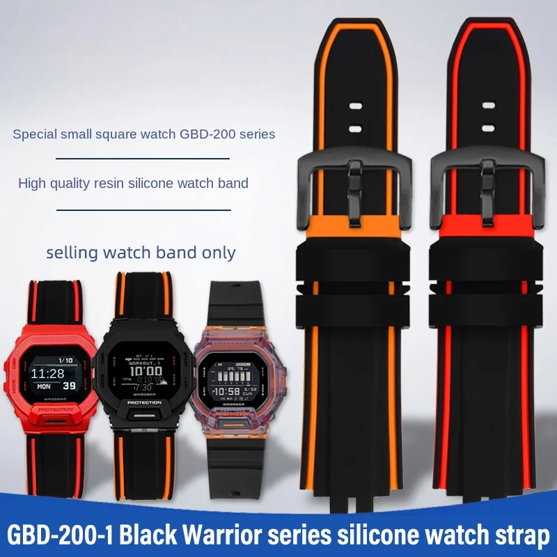 Водонепроницаемый резиновый ремешок GBD200 для Casio Cat Man series GBD-200/UU/GBD-200SM Black Warrior, силиконовый ремешок для часов с инструментами
Водонепроницаемый резиновый ремешок GBD200 для Casio Cat Man series GBD-200/UU/GBD-200SM Black Warrior, силиконовый ремешок для часов с инструментами