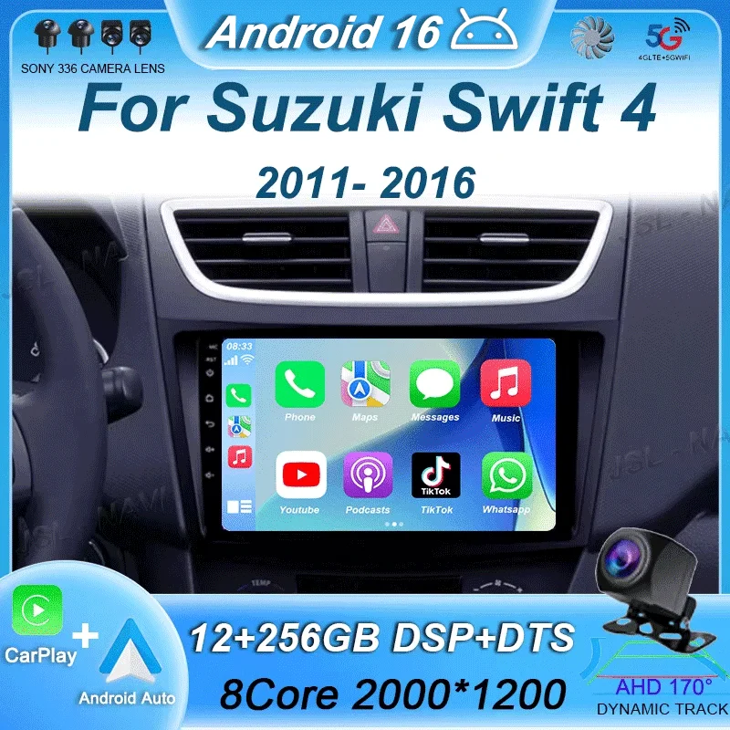Автомагнитола Android 16 для Suzuki Swift 4 2011-2016, мультимедийный видеоплеер 2 Din, автомобильная аудиосистема G Stereo
Автомагнитола Android 16 для Suzuki Swift 4 2011-2016, мультимедийный видеоплеер 2 Din, автомобильная аудиосистема G Stereo