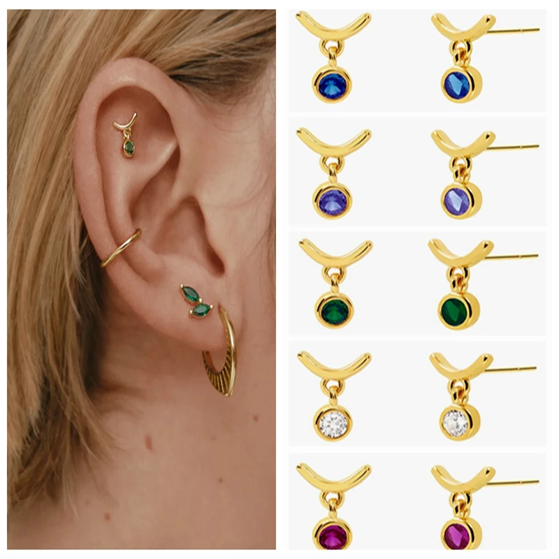 925 Sterling Silver Needle Round Colorful Zircon Pendant Stud Earrings for Women Light Luxury Mini Earrings 2023 Wedding Jewelry
925 Sterling Silver Needle Round Colorful Zircon Pendant Stud Earrings for Women Light Luxury Mini Earrings 2023 Wedding Jewelry