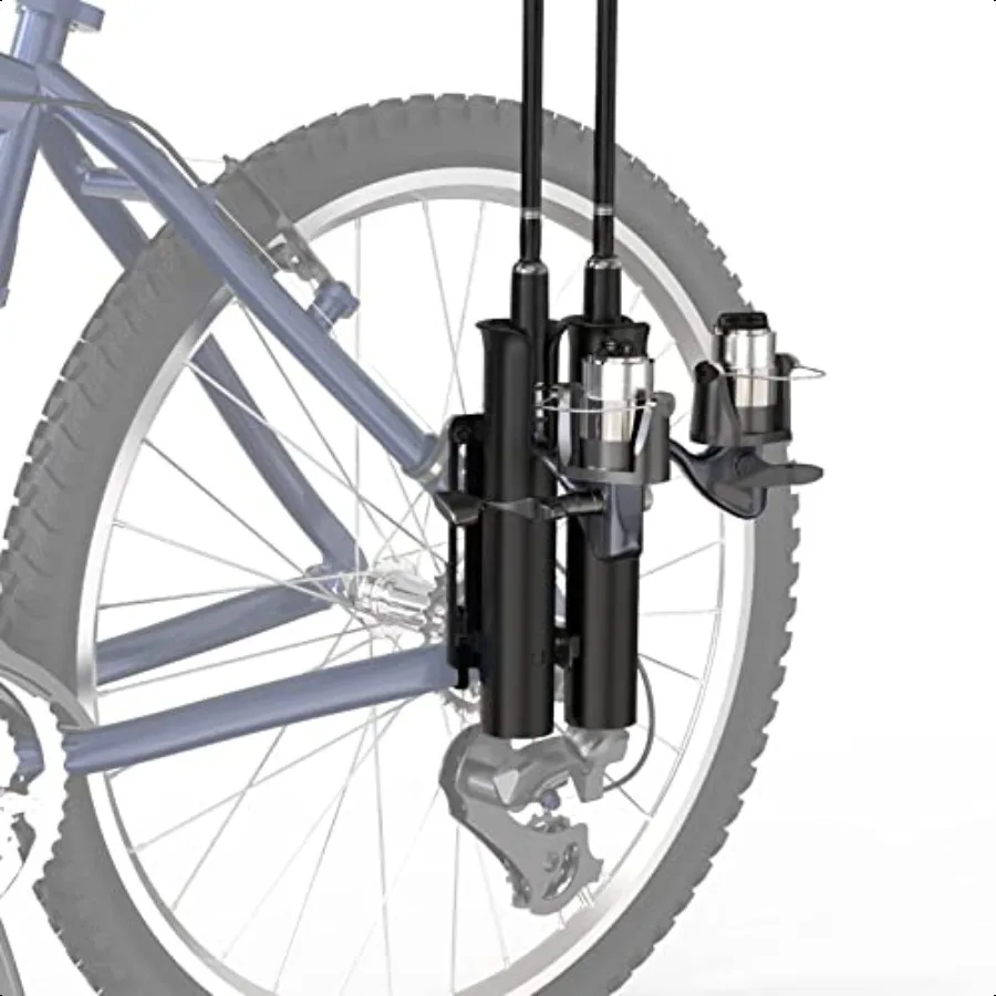 Fishing Rod Holder Secures Fishing Pole to Bicycle 2 Tubes Rod Holder Holds 2 Rods Easy to Mount Rod Rack for Bicycle Fishing
Fishing Rod Holder Secures Fishing Pole to Bicycle 2 Tubes Rod Holder Holds 2 Rods Easy to Mount Rod Rack for Bicycle Fishing
