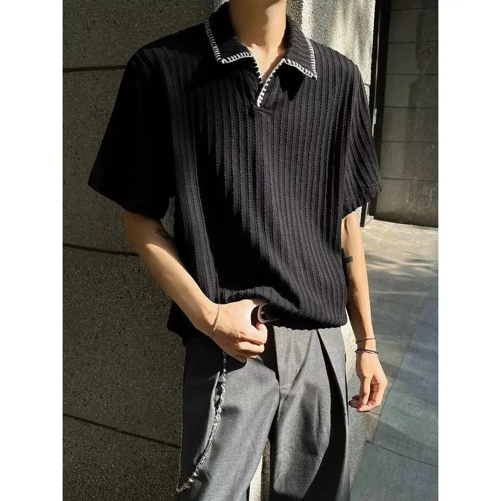 Youth Casual Texture Shirt Short Sleeve Hand Sewn Line Grey T-Shirt Top for Men And Women Summer Versatile Loose Fit
Youth Casual Texture Shirt Short Sleeve Hand Sewn Line Grey T-Shirt Top for Men And Women Summer Versatile Loose Fit