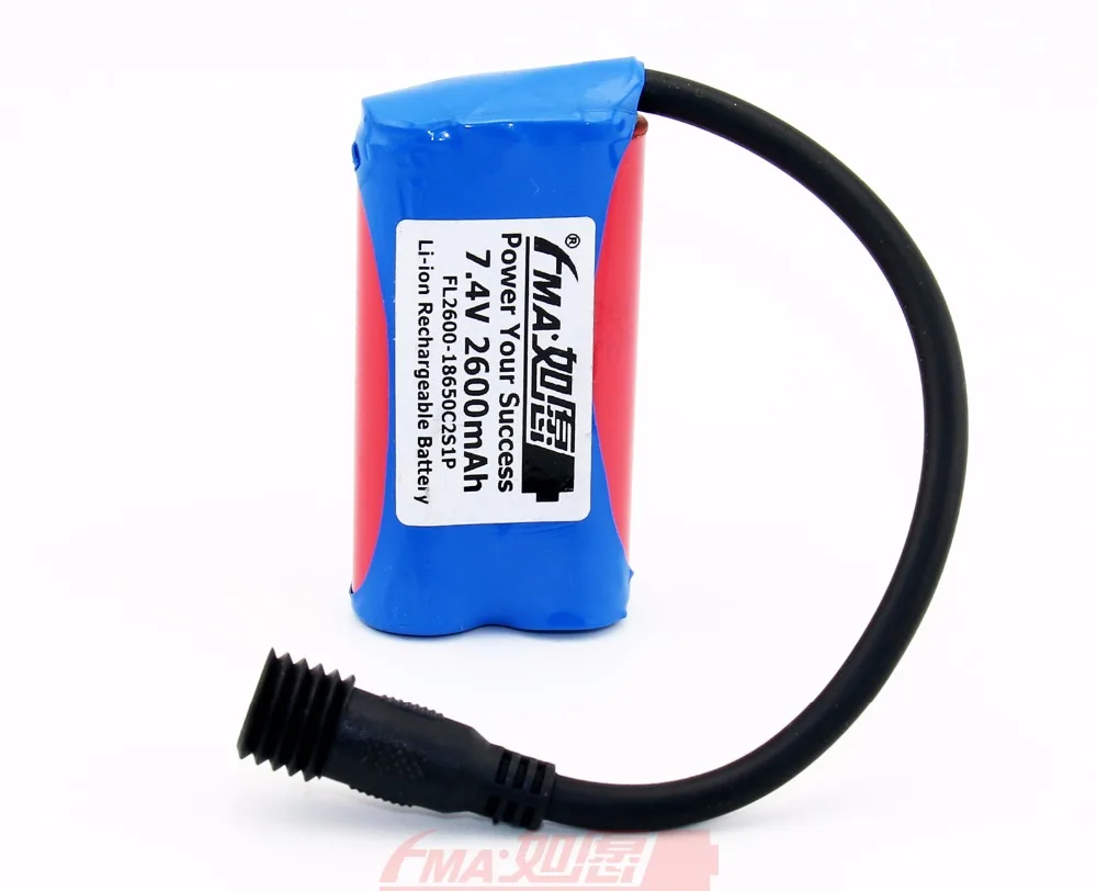 18650 7,4 V 2600mAh литий-ионный аккумулятор 2S PCM внутри для велосипеда светильник DC5521
18650 7,4 V 2600mAh литий-ионный аккумулятор 2S PCM внутри для велосипеда светильник DC5521