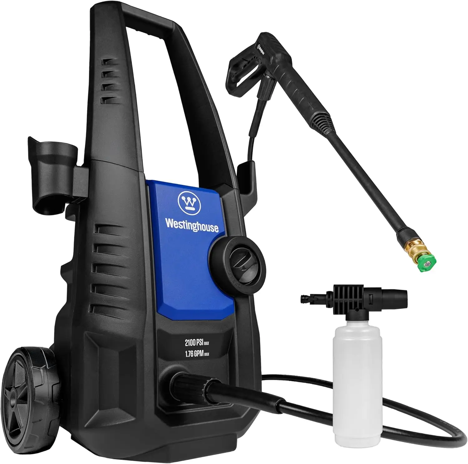Electric Pressure Washer 2100 PSI with Foam Cannon, Ideal for Cars, Fences, Driveways and Patios
Electric Pressure Washer 2100 PSI with Foam Cannon, Ideal for Cars, Fences, Driveways and Patios