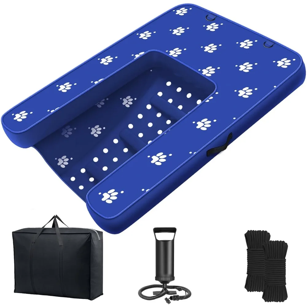 Inflatable Dock Platform, Dog Boat Ramp Floating Non-Slip Oxford and PVC with Water Ramp for Dogs Pool, Dock
Inflatable Dock Platform, Dog Boat Ramp Floating Non-Slip Oxford and PVC with Water Ramp for Dogs Pool, Dock
