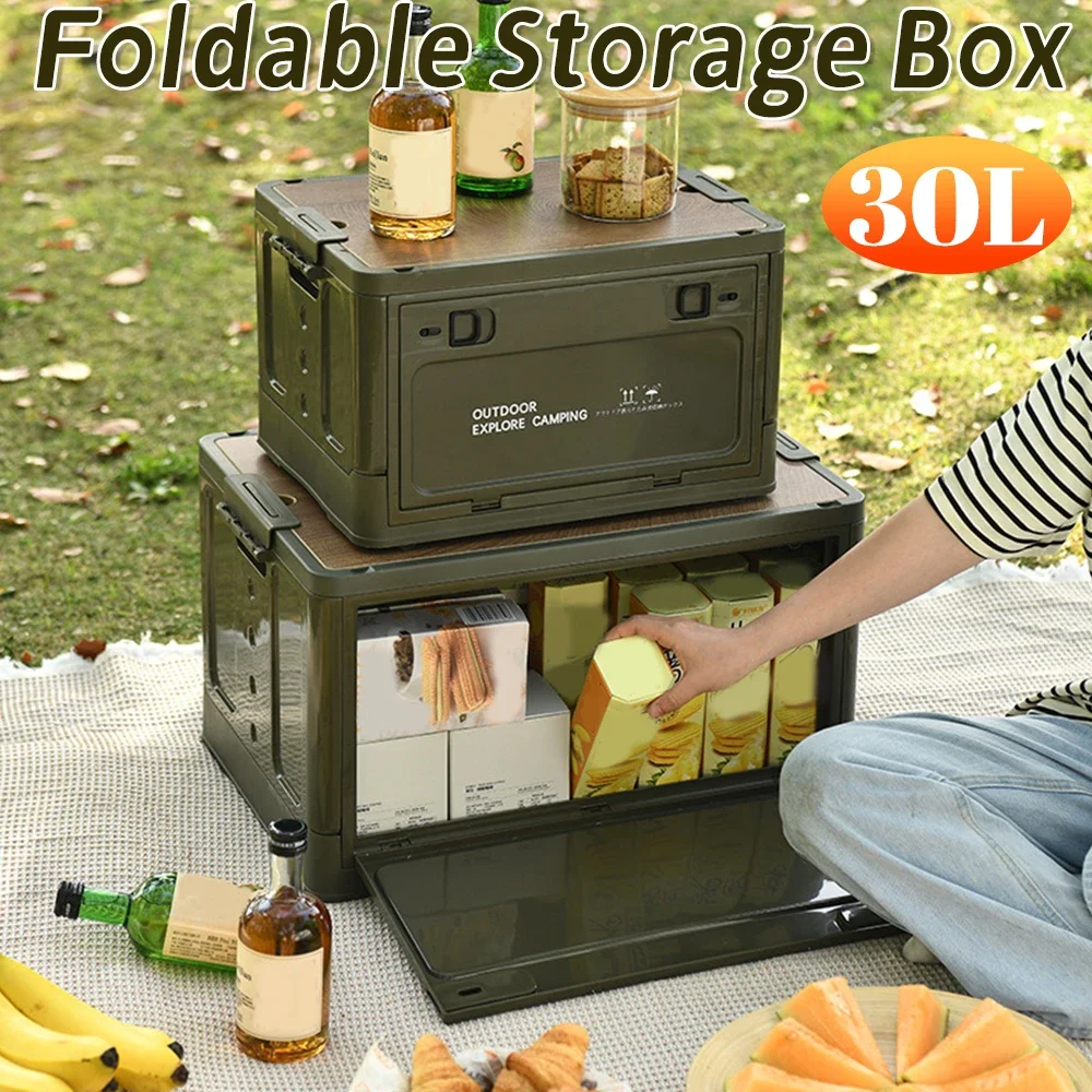 30L Outdoor Storage Box With Wooden Lid Foldable Camping Organizer For Car Trunk Waterproof Travel Storage Box For Outdoor Trave
30L Outdoor Storage Box With Wooden Lid Foldable Camping Organizer For Car Trunk Waterproof Travel Storage Box For Outdoor Trave