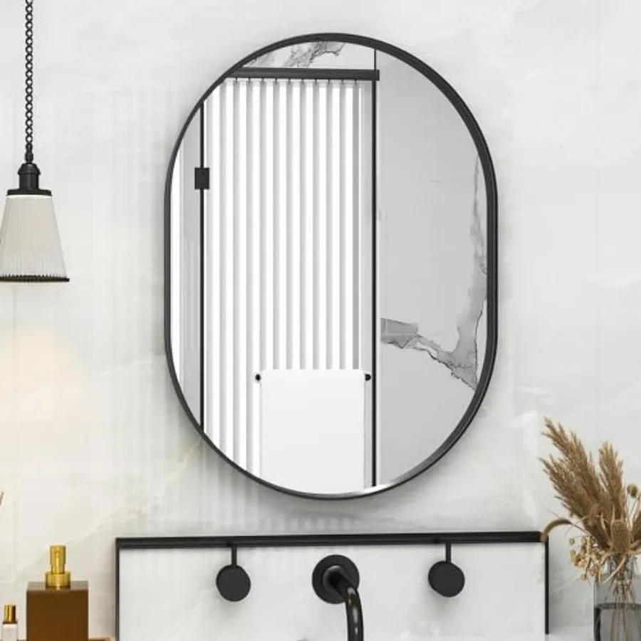 22" x 30" Bathroom Mirror, Bathroom Vanity Mirror Metal Framed, Wall-Mounted Mirrors for Bedroom, Living Room, Entryway, Hallwa
22" x 30" Bathroom Mirror, Bathroom Vanity Mirror Metal Framed, Wall-Mounted Mirrors for Bedroom, Living Room, Entryway, Hallwa
