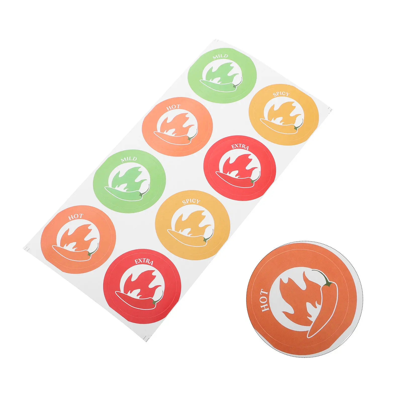 10 Sheets Spicy Food Sticker Chili Pepper Pattern Spicy Level Indicator Warning Decals Hot Sauce Labels Spice Warning Stickers
10 Sheets Spicy Food Sticker Chili Pepper Pattern Spicy Level Indicator Warning Decals Hot Sauce Labels Spice Warning Stickers