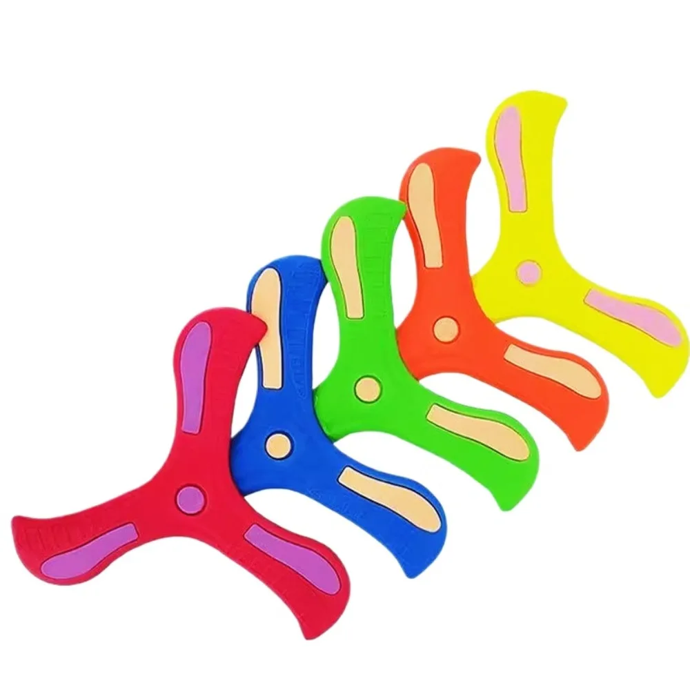 5pcs Kids Outdoor Sports Toy Soft EVA Tri-blade Returning Boomerang Unbreakable Hand Throw Spinning Interactive Flying Disc
5pcs Kids Outdoor Sports Toy Soft EVA Tri-blade Returning Boomerang Unbreakable Hand Throw Spinning Interactive Flying Disc