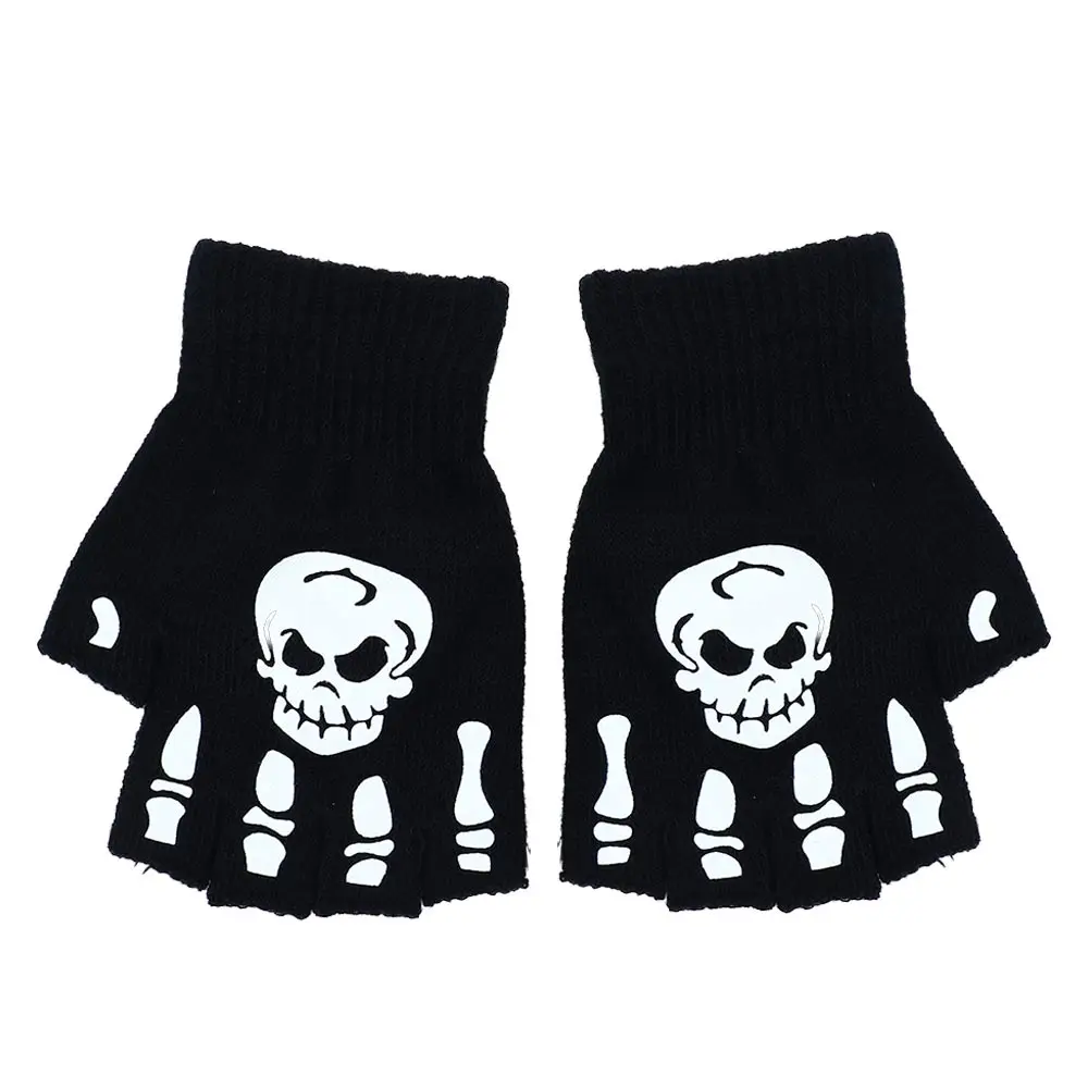 Male Hand Bone Non Slip Keep Warm Skull Full Finger Gloves Halloween Luminous Mittens Fashion Accessories Half-finger Gloves
Male Hand Bone Non Slip Keep Warm Skull Full Finger Gloves Halloween Luminous Mittens Fashion Accessories Half-finger Gloves