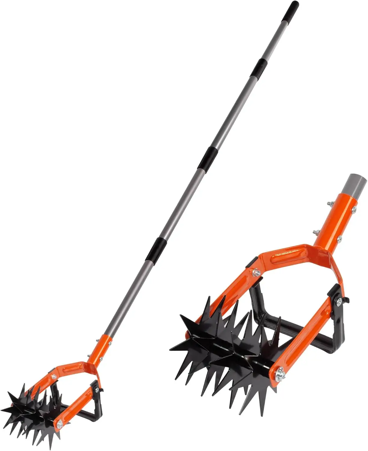 Adjustable Long Handle Rotary Cultivator, 2-in-1 Weeder & Soil Aerator with Star-Shaped Rolling Tines
Adjustable Long Handle Rotary Cultivator, 2-in-1 Weeder & Soil Aerator with Star-Shaped Rolling Tines