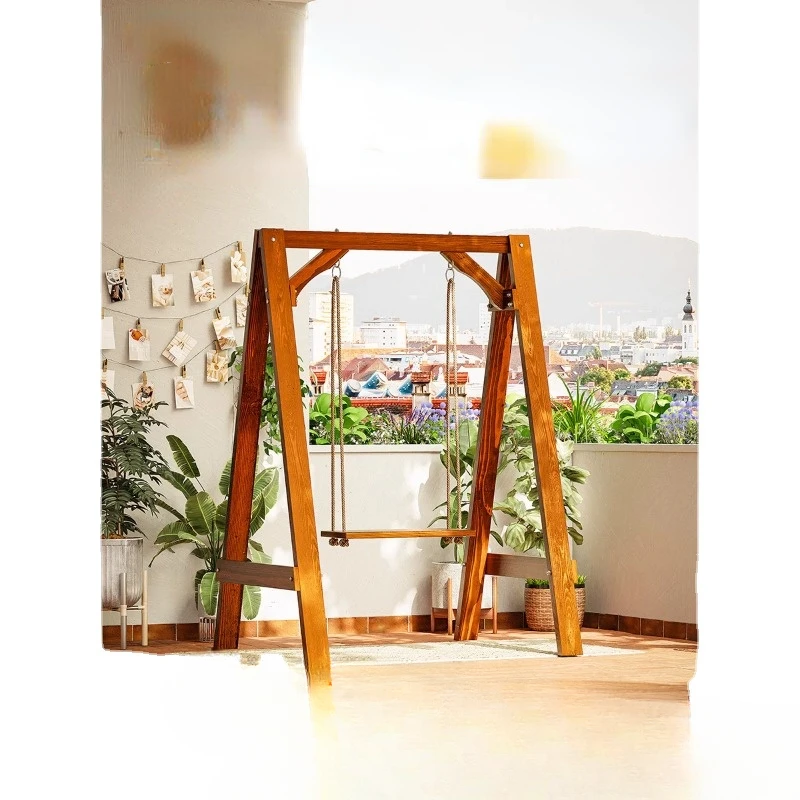 Outdoor anti-corrosion wooden single person swing chair, children's outdoor courtyard balcony, outdoor solid wood swing
Outdoor anti-corrosion wooden single person swing chair, children's outdoor courtyard balcony, outdoor solid wood swing
