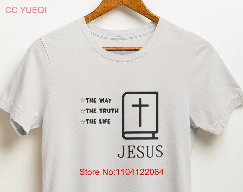 Faith Based T Shirt Featuring Cross and Jesus The Way Truth Life Spiritual Apparel for Believers Thoughtful Christian
Faith Based T Shirt Featuring Cross and Jesus The Way Truth Life Spiritual Apparel for Believers Thoughtful Christian