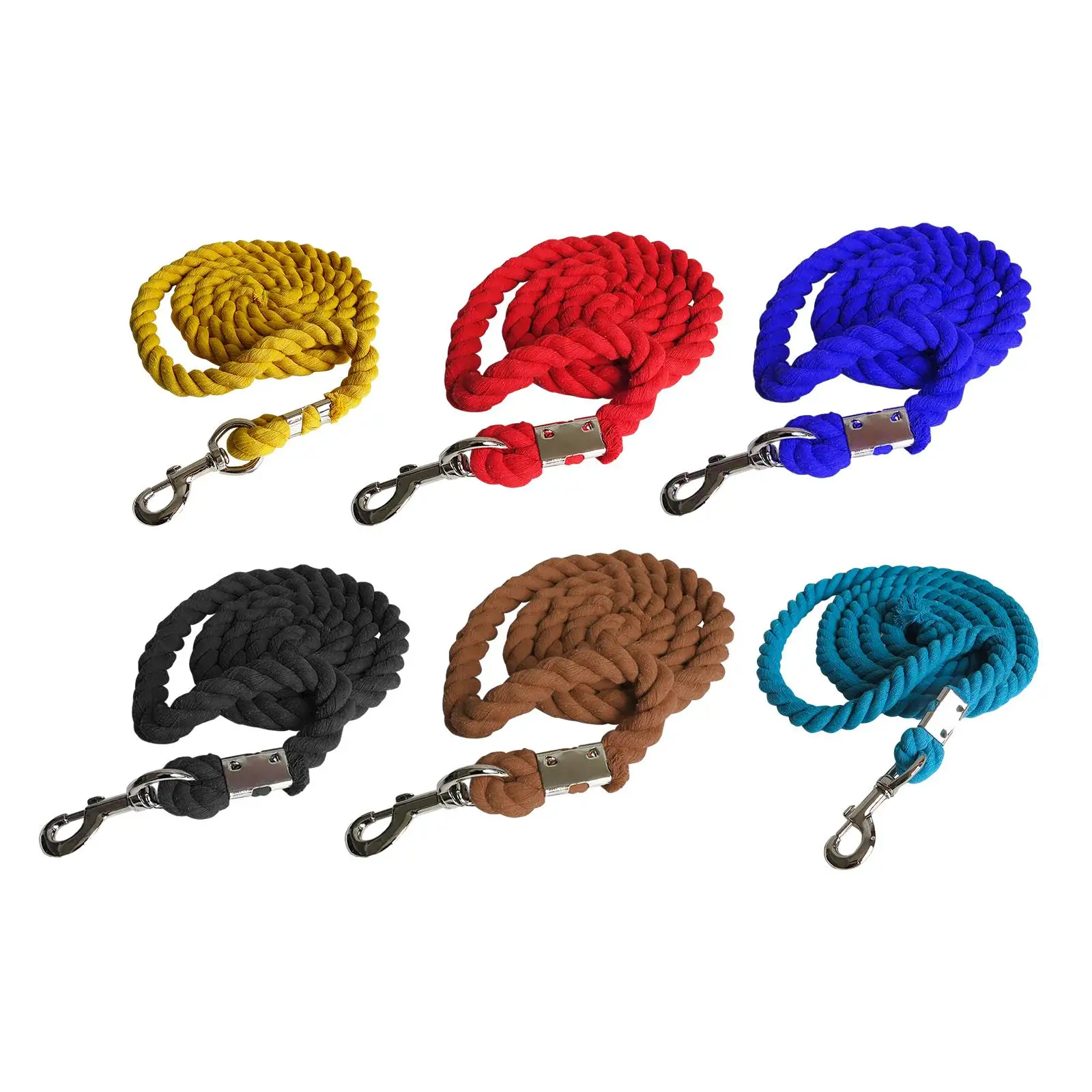 Adjustable Cotton Horse Lead Rope Webbing Training Lead Strap Equestrian Rein Halter Accessory for Horse Riding
Adjustable Cotton Horse Lead Rope Webbing Training Lead Strap Equestrian Rein Halter Accessory for Horse Riding