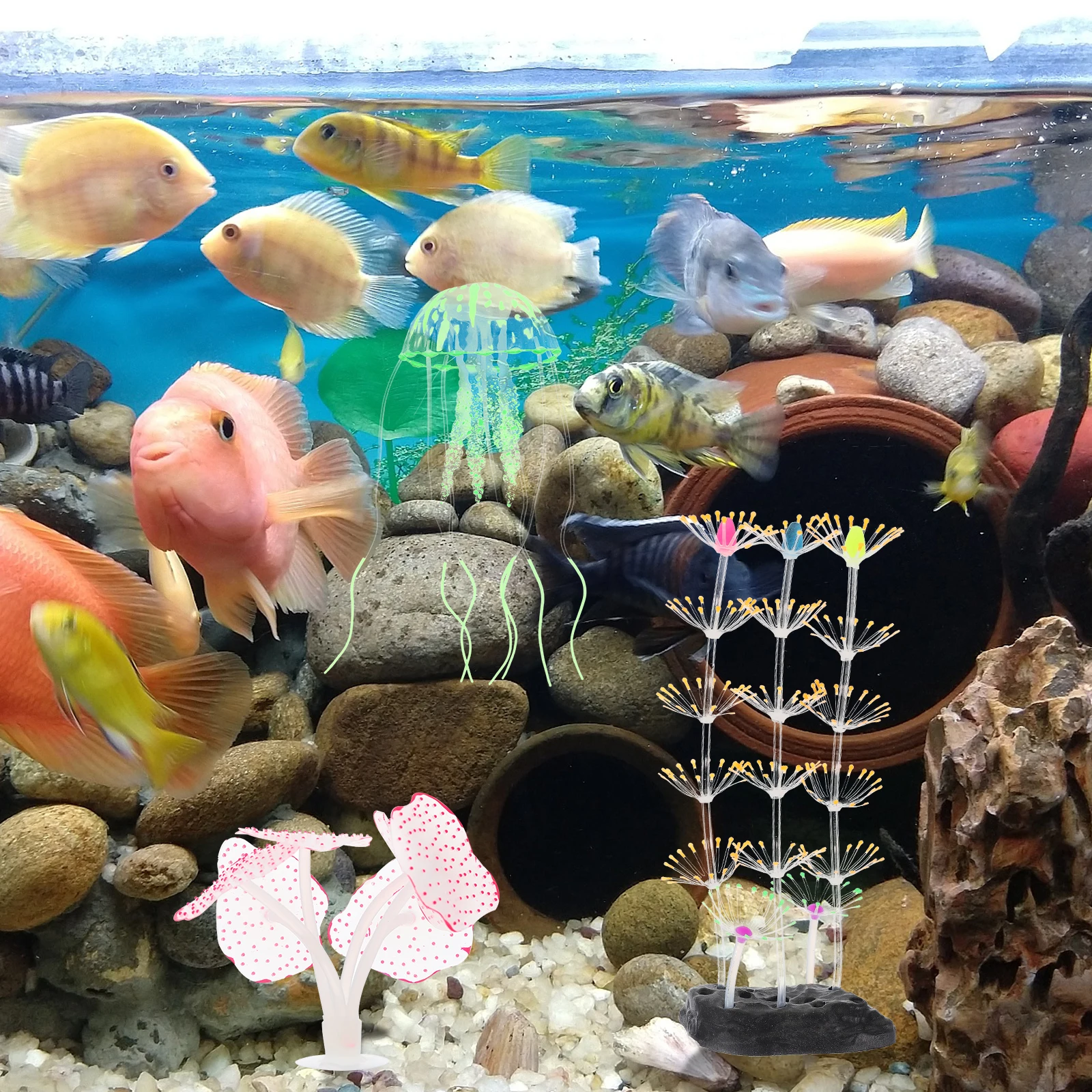 Glowing Coral nament Premium Silicone Aquarium Decor Fish Tank L scape Silica Gel Realistic Long Lasting Underwater Pet Supplies
Glowing Coral nament Premium Silicone Aquarium Decor Fish Tank L scape Silica Gel Realistic Long Lasting Underwater Pet Supplies
