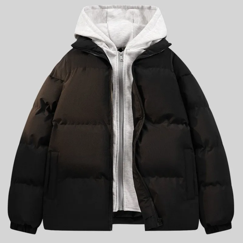 Cotton Jacket Winter New Unisex High Quality Comfortable Versatile Thick Plush Down Cotton Splicing Style Hooded Fake Two Piece
Cotton Jacket Winter New Unisex High Quality Comfortable Versatile Thick Plush Down Cotton Splicing Style Hooded Fake Two Piece