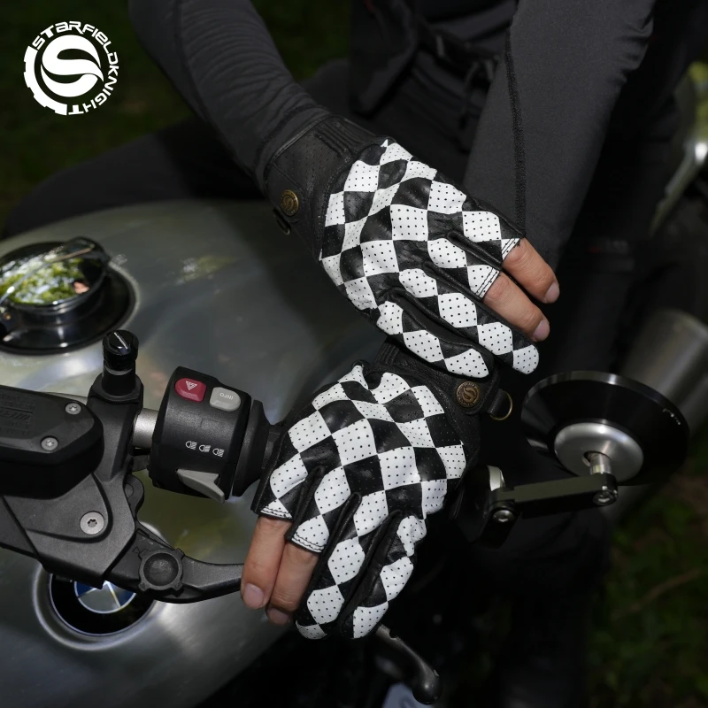 SFK Summer Breathable Motorcycle Riding Gloves Half Finger Real Goat Leather Non-slip Wear-resistant Joint Protection Equipment
SFK Summer Breathable Motorcycle Riding Gloves Half Finger Real Goat Leather Non-slip Wear-resistant Joint Protection Equipment