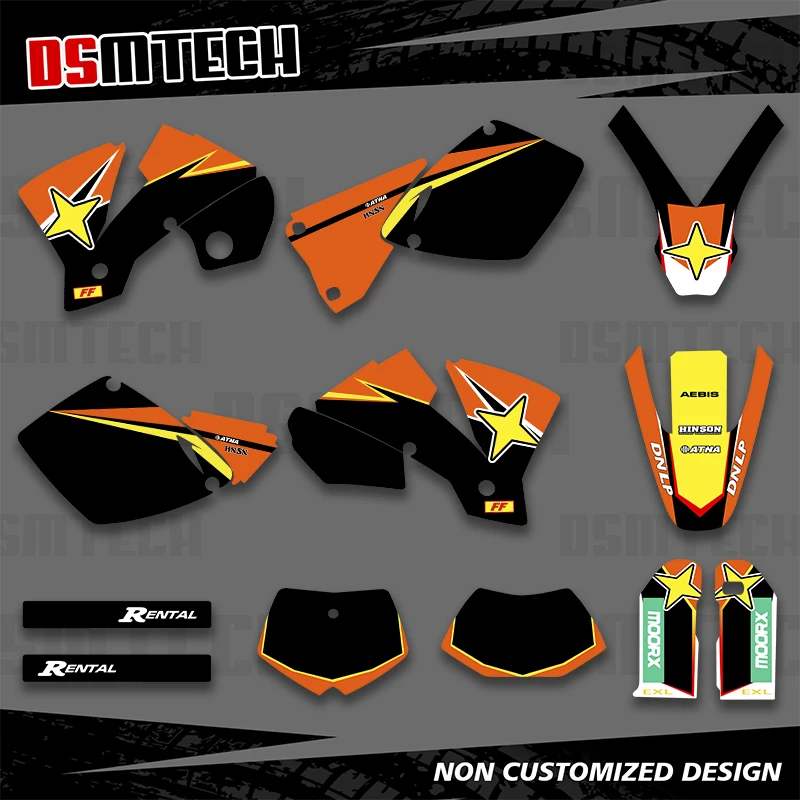 DSMTECH пользовательские мотоциклетные графические наклейки, наборы наклеек для KTM EXC SX SXF 2001 2002, номер, имя, фон
DSMTECH пользовательские мотоциклетные графические наклейки, наборы наклеек для KTM EXC SX SXF 2001 2002, номер, имя, фон