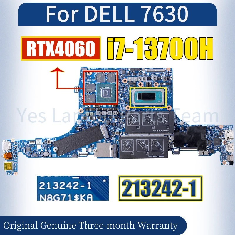 Материнская плата 213242-1 для ноутбука DELL 7630, фотосессия h3f6 SRMJ1, фотоэлемент RTX4060, 4G, фотоэлемент-A1, материнская плата для ноутбука
Материнская плата 213242-1 для ноутбука DELL 7630, фотосессия h3f6 SRMJ1, фотоэлемент RTX4060, 4G, фотоэлемент-A1, материнская плата для ноутбука