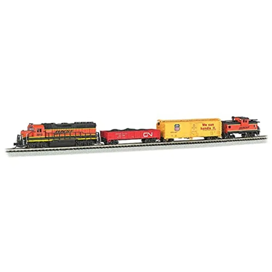 N Scale Roaring Rails DCC Sound Value Ready-to-Run Electric Train Set for Layouts, Silver Metal Alloy, Realistic Engine Roar Sm
N Scale Roaring Rails DCC Sound Value Ready-to-Run Electric Train Set for Layouts, Silver Metal Alloy, Realistic Engine Roar Sm