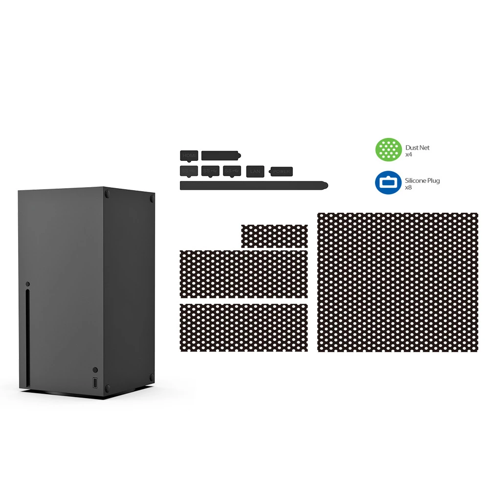 for Xbox Series X Game Console Cooling Fan Filter Anti-dust Plug Mesh Kit Dustproof Net Game Accessories Black
for Xbox Series X Game Console Cooling Fan Filter Anti-dust Plug Mesh Kit Dustproof Net Game Accessories Black