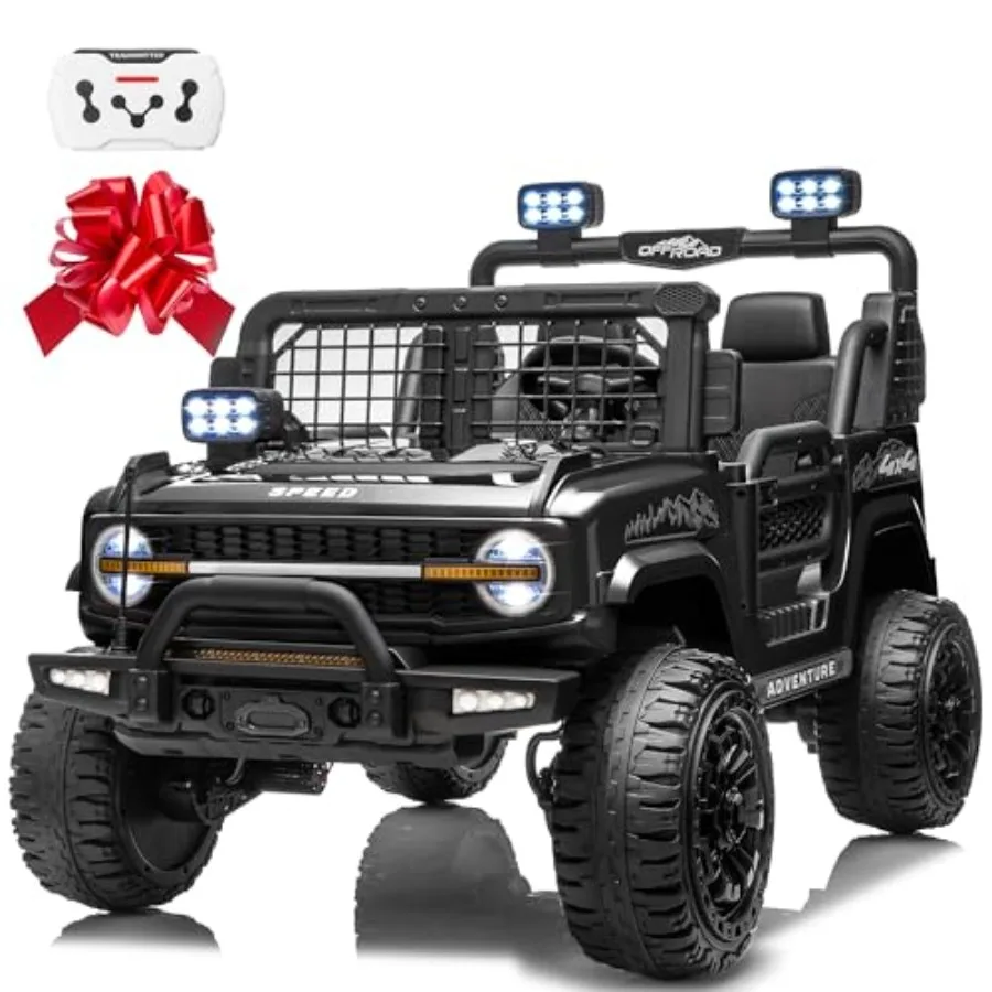 24V Ride On Toys for Big,4WD Ride On Car Truck w/21 Spacious 2 Seater, Remote Control, Shock Absorbers, Bluetooth, 3 Speed, Ele
24V Ride On Toys for Big,4WD Ride On Car Truck w/21 Spacious 2 Seater, Remote Control, Shock Absorbers, Bluetooth, 3 Speed, Ele