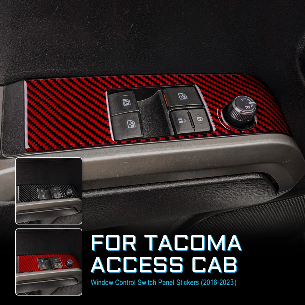 Real Soft Carbon Fiber Door Window Switch Button Cover Panel For Toyota Tacoma 2016-2023 LHD RHD Interior Car Accessories
Real Soft Carbon Fiber Door Window Switch Button Cover Panel For Toyota Tacoma 2016-2023 LHD RHD Interior Car Accessories