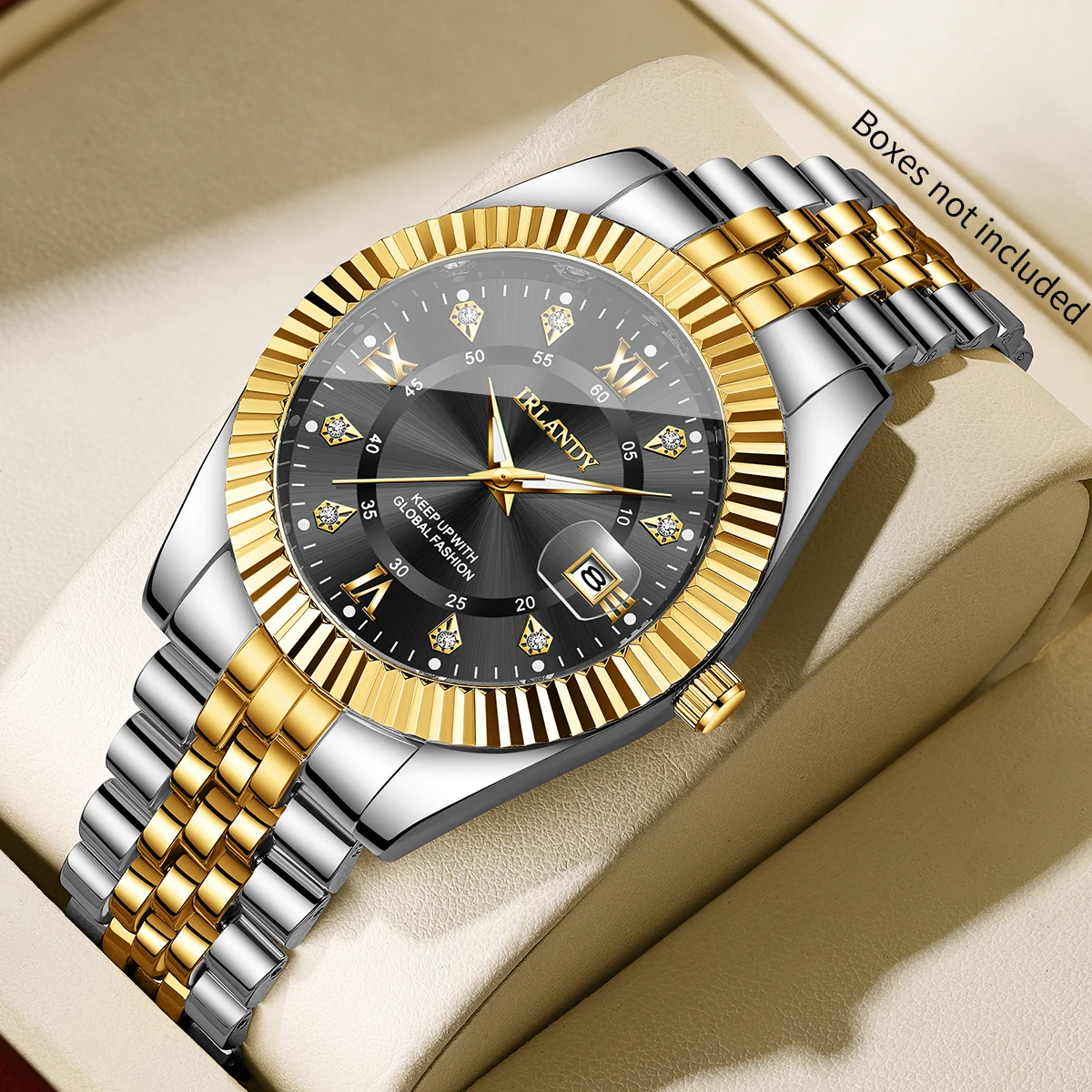 Luxury Men's Calendar Quartz Watch Fashion Roma Dial Stainless Steel Strap Business Watches Reloj Hombre Clock (Without Box)
Luxury Men's Calendar Quartz Watch Fashion Roma Dial Stainless Steel Strap Business Watches Reloj Hombre Clock (Without Box)