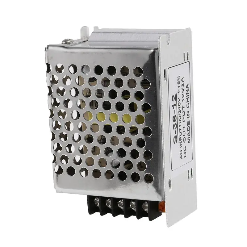 5X AC 100V-240V To DC 12V 3A 36W Voltage Transformer Switch Led Strip Power Supply New
5X AC 100V-240V To DC 12V 3A 36W Voltage Transformer Switch Led Strip Power Supply New