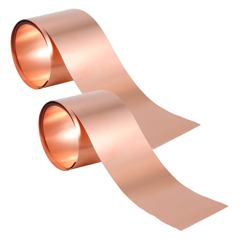 ONCE Copper Sheet Roll, Metal Foil Plate 1000Mm X 50Mm X 0.1Mm 2Pcs
ONCE Copper Sheet Roll, Metal Foil Plate 1000Mm X 50Mm X 0.1Mm 2Pcs