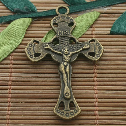5pcs 49*29mm Antiqued Bronze Tone Cross Crucifix Charms H3292 Charms for Jewelry Making
5pcs 49*29mm Antiqued Bronze Tone Cross Crucifix Charms H3292 Charms for Jewelry Making