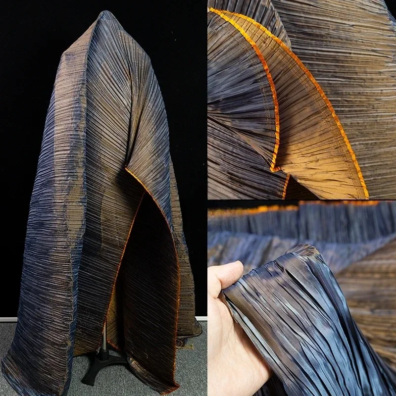 Two-tone Pleated Fabric for Fashion Art Elegant Women's Long Skirt Dress Diy Sewing Material By The Meter Cloth
Two-tone Pleated Fabric for Fashion Art Elegant Women's Long Skirt Dress Diy Sewing Material By The Meter Cloth