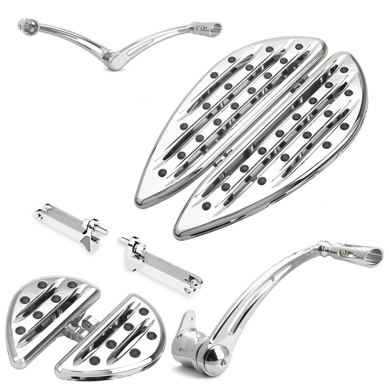 Chrome CNC Cut Floorboards+Shift Lever+Brake Shift For harley chromed floorboard Street Glide 1997-2018
Chrome CNC Cut Floorboards+Shift Lever+Brake Shift For harley chromed floorboard Street Glide 1997-2018