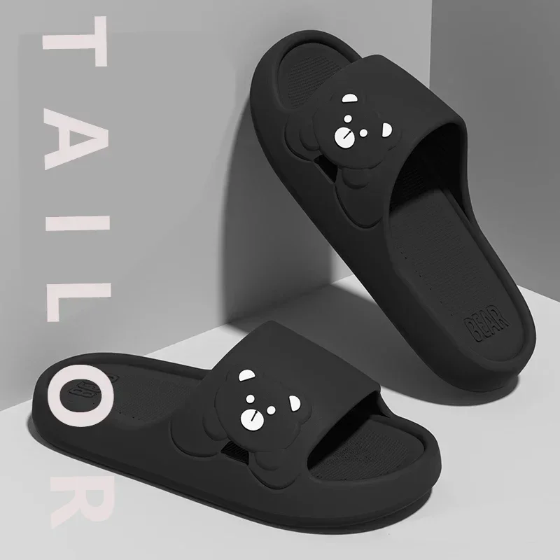 Новые летние лаконичные мужские домашние туфли с милым медведем для пар, уютные шлепанцы, гигкие мягкие сандалии, женские тапочки, домашние шлепанцы
Новые летние лаконичные мужские домашние туфли с милым медведем для пар, уютные шлепанцы, гигкие мягкие сандалии, женские тапочки, домашние шлепанцы
