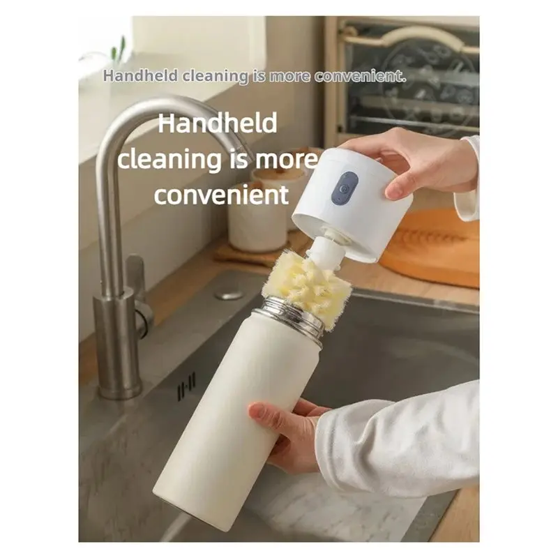 A25F-Electric Cup Scrubber Cleaner Lazy Bottles Brush Sink Kitchen Cup Cleaning Brush Gadgets For Mugs, Wine Glasses
A25F-Electric Cup Scrubber Cleaner Lazy Bottles Brush Sink Kitchen Cup Cleaning Brush Gadgets For Mugs, Wine Glasses