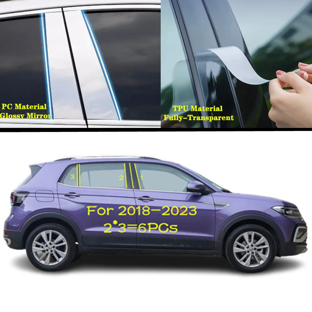 For Volkswagen VW T-Cross TCross Tacqua 2018-2023 Car TPU/Glossy Mirror Pillar Post Cover Door Trim Window Sticker Accessories
For Volkswagen VW T-Cross TCross Tacqua 2018-2023 Car TPU/Glossy Mirror Pillar Post Cover Door Trim Window Sticker Accessories