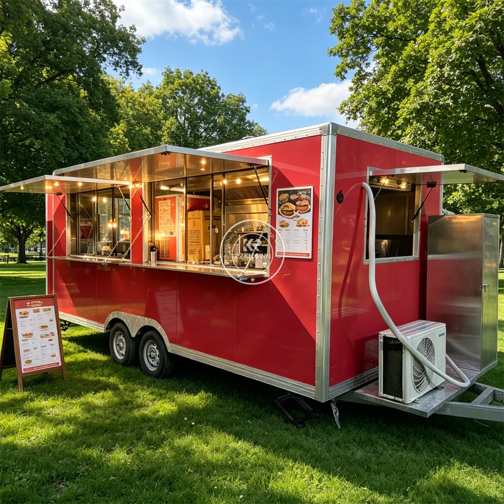 Professional Catering Trailer Outdoor BBQ Snack Kitchen Truck Concession Street Food Truck Fully Equipped
Professional Catering Trailer Outdoor BBQ Snack Kitchen Truck Concession Street Food Truck Fully Equipped