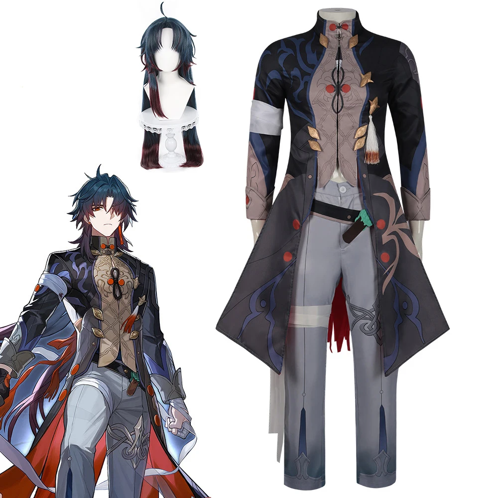 Blade Cosplay Game Honkai Star Rail Blade Costume Uniform Wig Anime Men Blade Suit Halloween Party Clothes for Men
Blade Cosplay Game Honkai Star Rail Blade Costume Uniform Wig Anime Men Blade Suit Halloween Party Clothes for Men