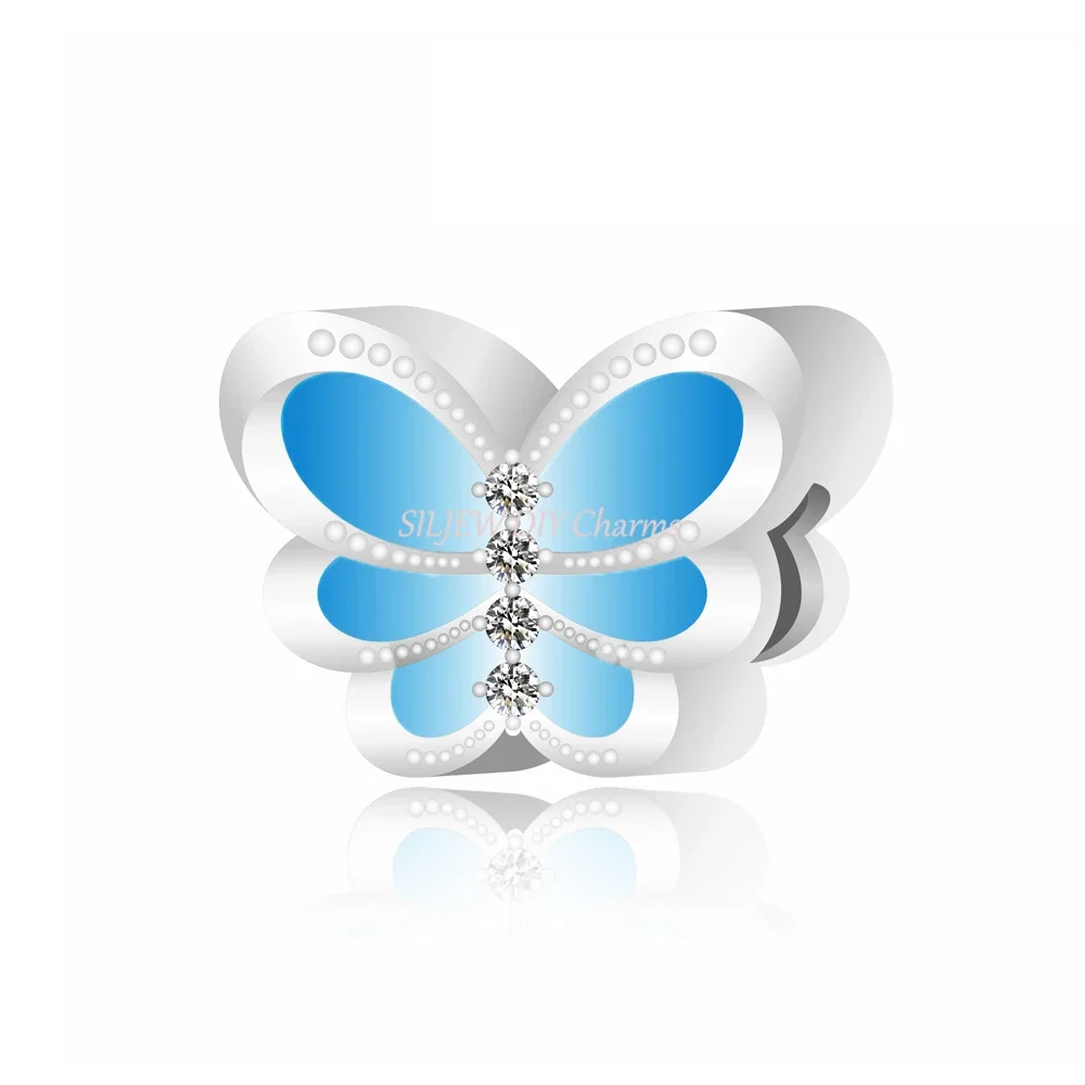Elegant Gradient Blue Butterfly Charm Bead Fit Pandora Classic Bracelet DIY Women Spring Jewelry Gift Original Design
Elegant Gradient Blue Butterfly Charm Bead Fit Pandora Classic Bracelet DIY Women Spring Jewelry Gift Original Design