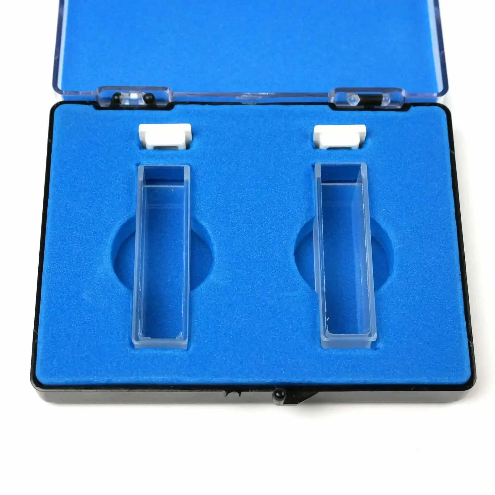 A Box of 2pcs 10mm Path Length JGS1 Quartz Cuvette Cell With Lid For Spectrophotometers
A Box of 2pcs 10mm Path Length JGS1 Quartz Cuvette Cell With Lid For Spectrophotometers