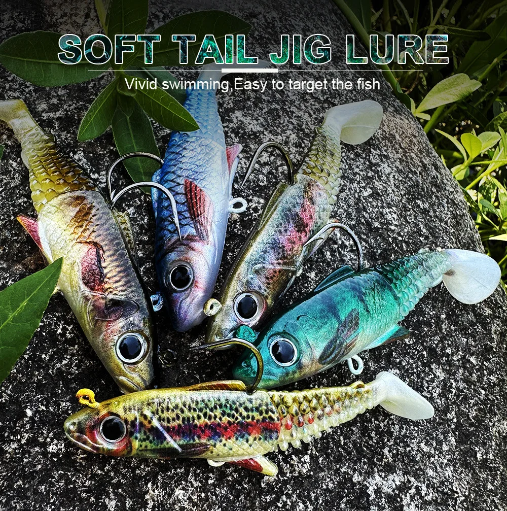 Leadfish lure T-tail soft bait, lure bait, sea bass leadhead hook bait,15g 20g sea fishing boat fishing bionic artificial bait
Leadfish lure T-tail soft bait, lure bait, sea bass leadhead hook bait,15g 20g sea fishing boat fishing bionic artificial bait