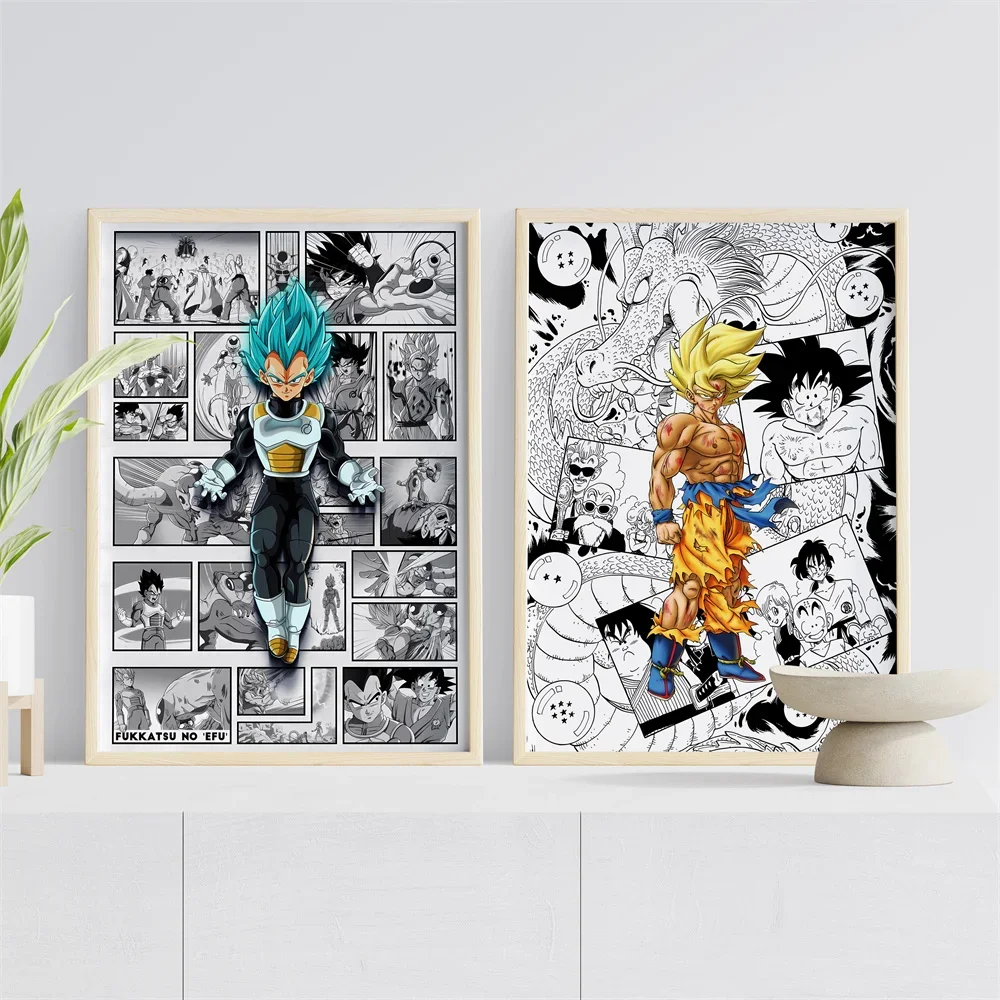 Japanese Anime Dragon Ball Poster Vegeta Son Goku Modern Home Painting High Quality Art Friends Gifts Decorative Comic Pictures
Japanese Anime Dragon Ball Poster Vegeta Son Goku Modern Home Painting High Quality Art Friends Gifts Decorative Comic Pictures