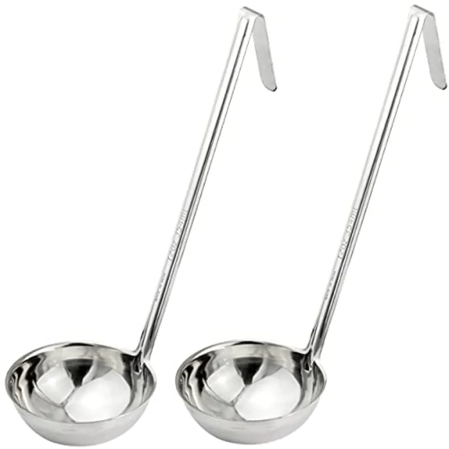 Stainl Steel Soup Ladle - One-Piece Sauce Spatula with Hook Handles, Commercial Grade Serving Spoon, Kitchen Tool for Restauran
Stainl Steel Soup Ladle - One-Piece Sauce Spatula with Hook Handles, Commercial Grade Serving Spoon, Kitchen Tool for Restauran