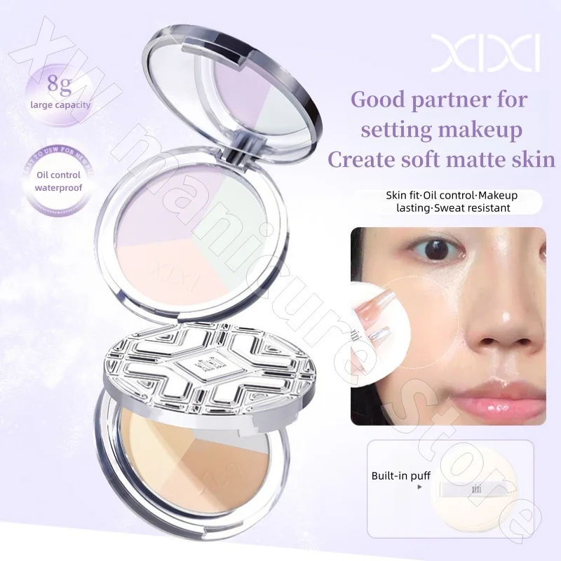 Xixi Midsummer Translucent Three-color Honey Powder Cake with Delicate Natural Light and Oil-controlling Makeup 8g
Xixi Midsummer Translucent Three-color Honey Powder Cake with Delicate Natural Light and Oil-controlling Makeup 8g