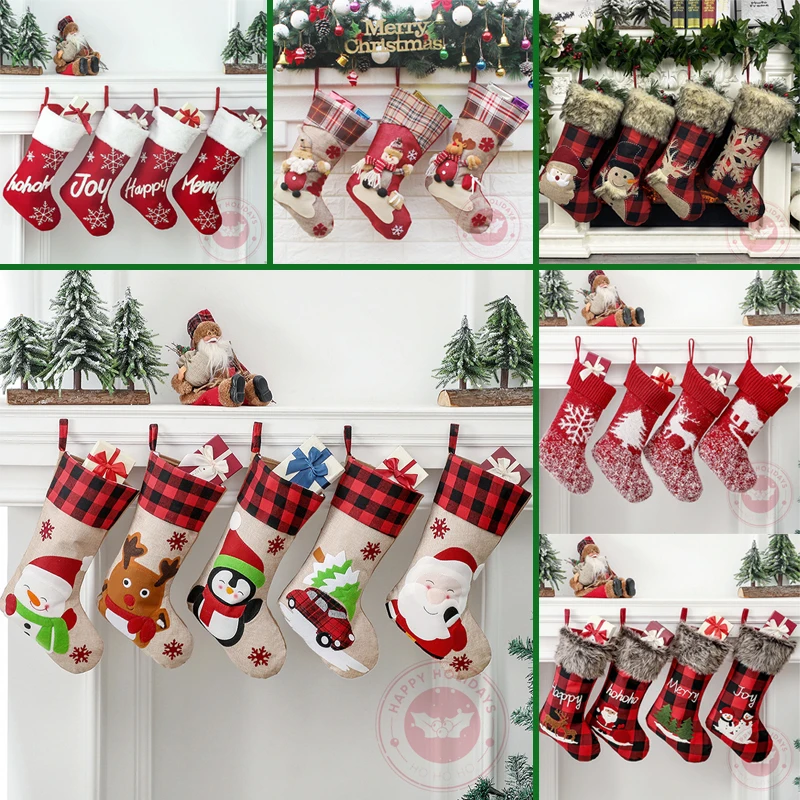 Christmas Stocking Sack Xmas Gift Candy Bag Noel Christmas Decorations for Home Navidad Sock Christmas Tree Decor New Year 2022
Christmas Stocking Sack Xmas Gift Candy Bag Noel Christmas Decorations for Home Navidad Sock Christmas Tree Decor New Year 2022