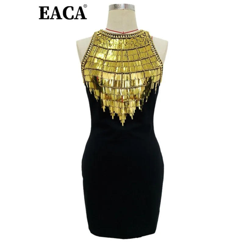 EACA 2025 Spring/Summer Versatile Fashion New Heavy Metal Bead Diamond Elastic Top Dress Women's Fashion Attraction
EACA 2025 Spring/Summer Versatile Fashion New Heavy Metal Bead Diamond Elastic Top Dress Women's Fashion Attraction