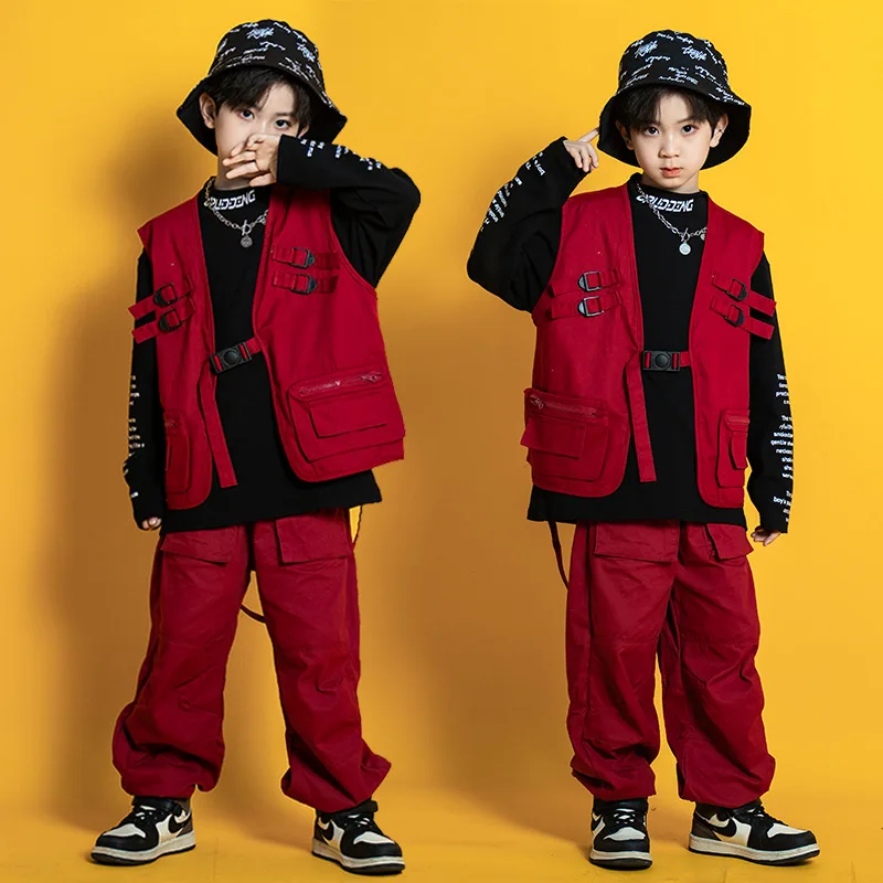2024 Jazz Dancing Outfits For Kids Red Hiphip Suit Girls Ballroom Hip Hop Dance Costumes Boys Performance Stage Clothes DQS15050
2024 Jazz Dancing Outfits For Kids Red Hiphip Suit Girls Ballroom Hip Hop Dance Costumes Boys Performance Stage Clothes DQS15050