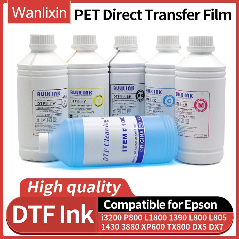 1000ML xp15000 DTF Ink Direct Dtf Transfer Film Heat Transfer For Epson DX5 DX7 L805 L1800 4800 4880 4900 7800 7880 PET Film INK
1000ML xp15000 DTF Ink Direct Dtf Transfer Film Heat Transfer For Epson DX5 DX7 L805 L1800 4800 4880 4900 7800 7880 PET Film INK