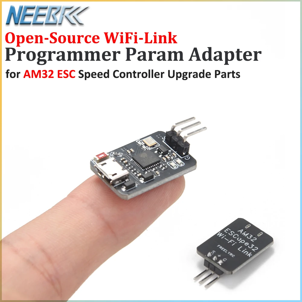 AM32 ESC Open-Source WiFi-Link Programmer Param Adapter for AM32 ESC RC Car Truck MN82 MN99S MN168 MN78 Model Upgrade Parts
AM32 ESC Open-Source WiFi-Link Programmer Param Adapter for AM32 ESC RC Car Truck MN82 MN99S MN168 MN78 Model Upgrade Parts