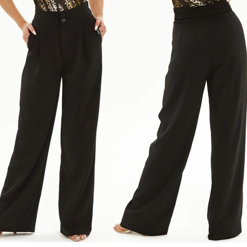 2025 Latin Dance Pants For Women Black Wide Leg Pants Adult Female Chacha Rumba Tango Modern Dance Practice Clothes DQS18870
2025 Latin Dance Pants For Women Black Wide Leg Pants Adult Female Chacha Rumba Tango Modern Dance Practice Clothes DQS18870