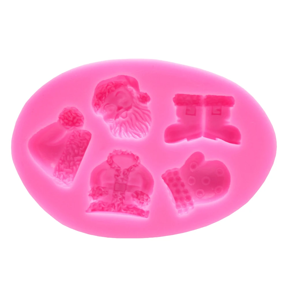 Santa Claus Hat Gloves Boots Silicone Mold for Baking Cake Chocolate Cube Jelly Crafts Party Christmas Decor Non
Santa Claus Hat Gloves Boots Silicone Mold for Baking Cake Chocolate Cube Jelly Crafts Party Christmas Decor Non